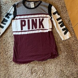Pink 3/4 sleeve tee